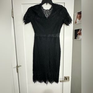 Black lace dress